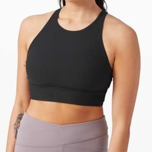 Lululemon Energy Sports Bra High Neck Long Line Black